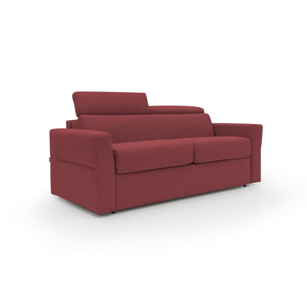 Canapé lit matelas h18 - rouge
