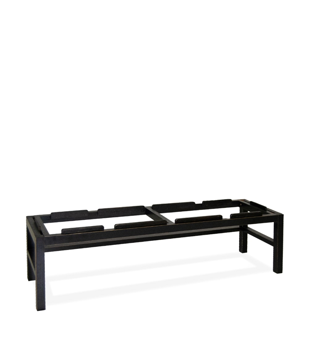 Pieds pour vitrine combi fer noir H 40 cm