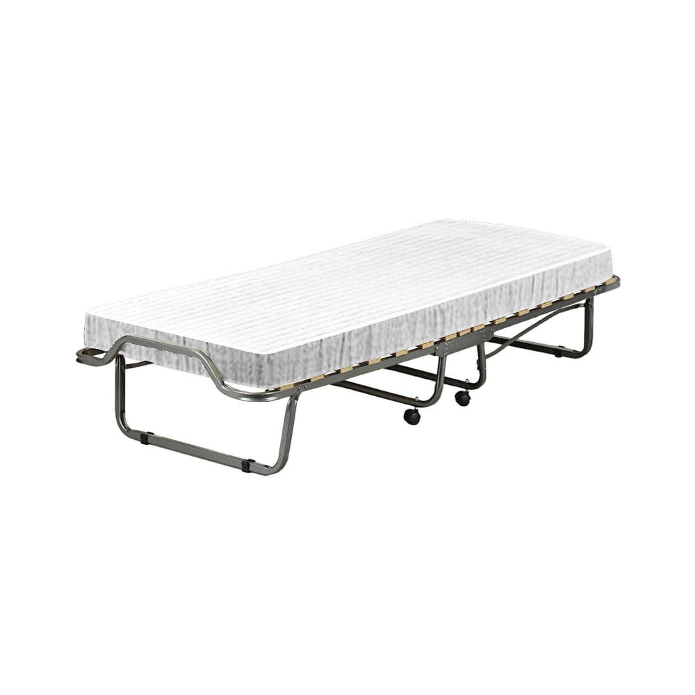 Lit pliant en tissu blanc 200x80h40 cm Lit pliant en tissu blanc 200x80h40 cm