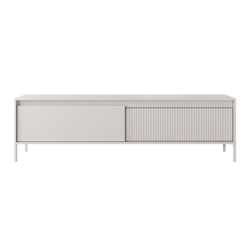 Meuble tv 2 portes beige 187 cm - Maisons du Monde