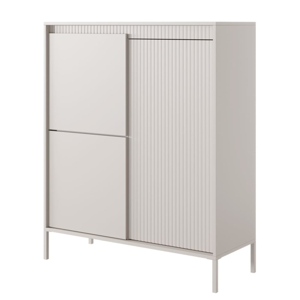 Selsey Highboard mit 3-türig, beige style modern - Spanplatte