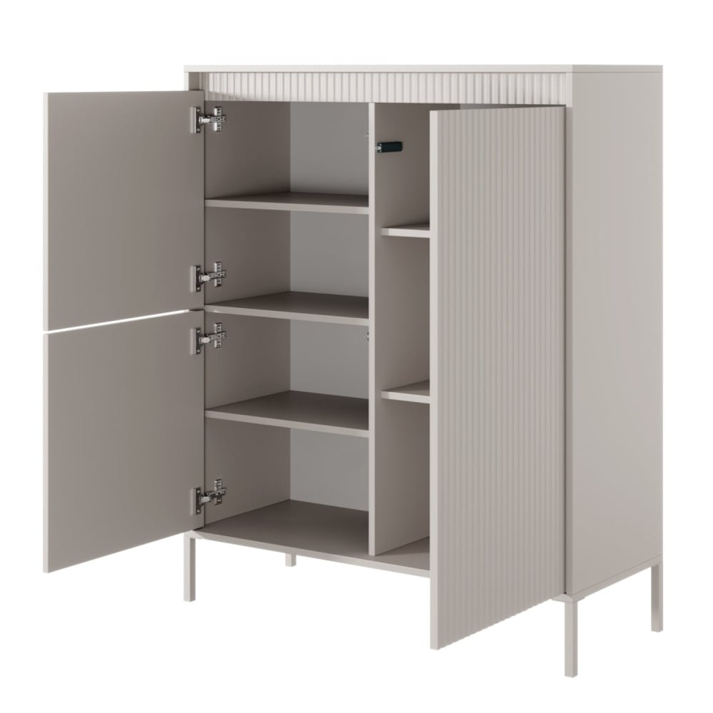Highboard mit 3-türig, beige - Maisons Du Monde