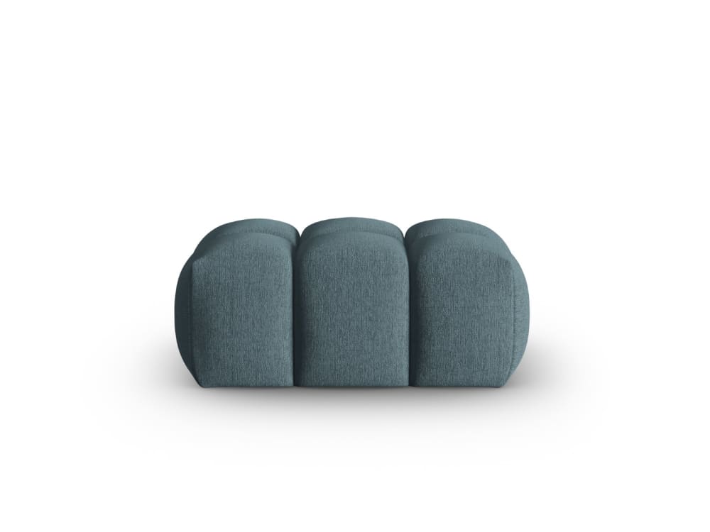 Pouf en tissu structurel - bleu clair