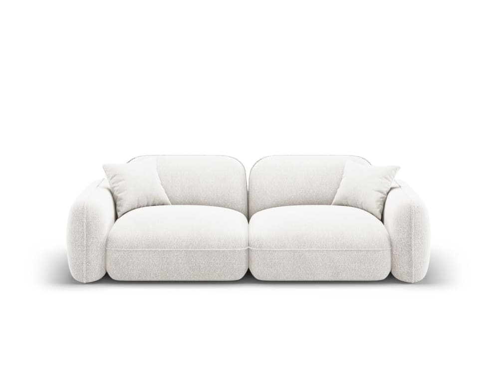 CXL by Christian Lacroix 3-Sitzer modulares Sofa aus Samt, elfenbein Weiß Samt