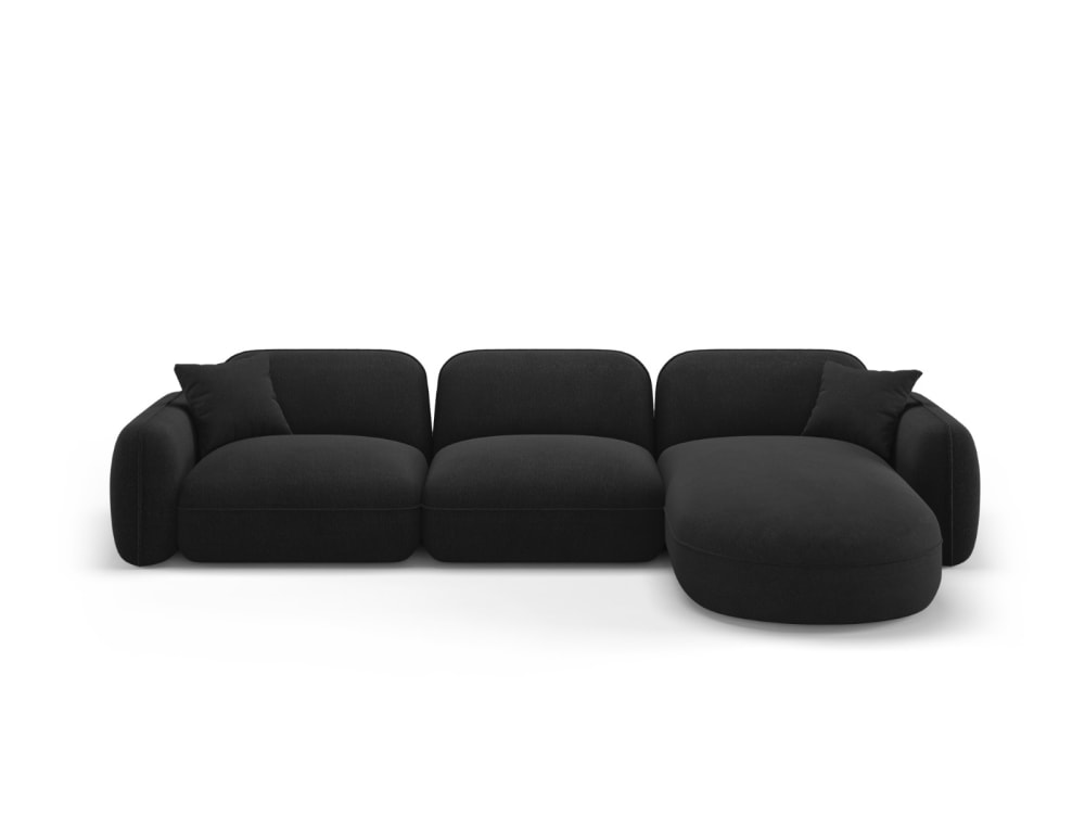 CXL by Christian Lacroix 4-Sitzer modulares Ecksofa rechts aus Samt, anthrazit Grau Samt