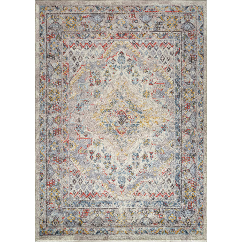 Tapis vintage oriental multicolore/taupe 120x170