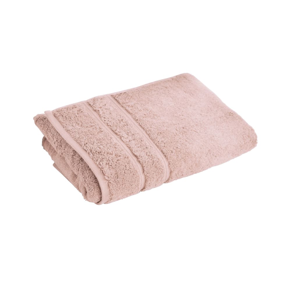 Serviette invité en coton rose blush 30x50