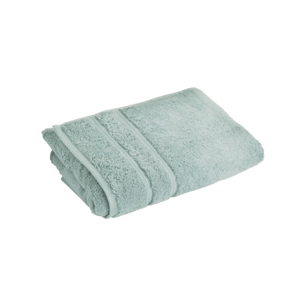 Serviette invité en coton vert de gris 30x50cm