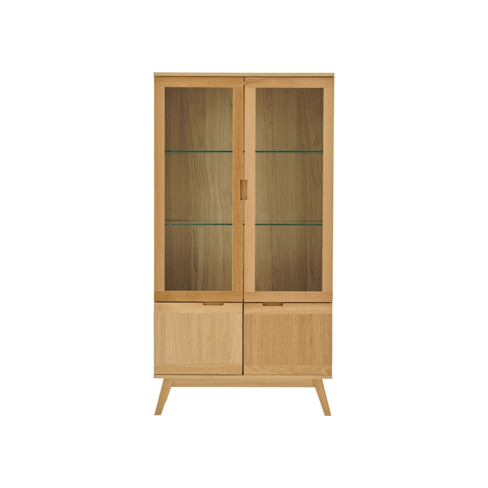 Vaisselier 4 portes effet bois L94