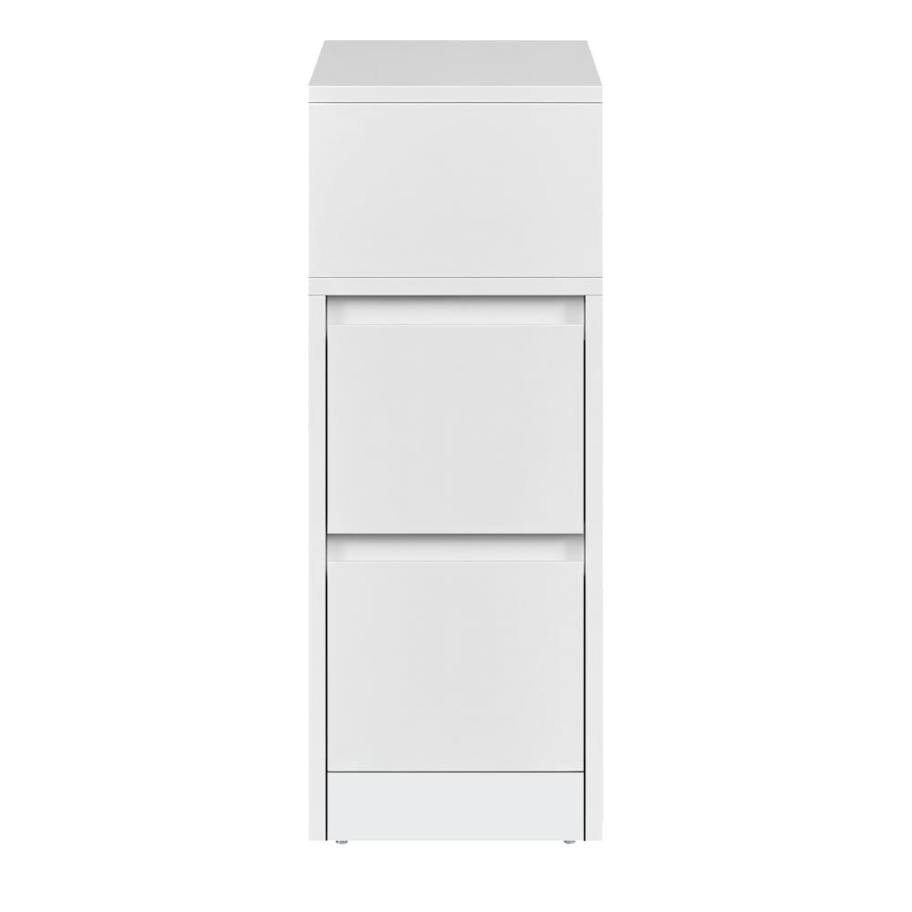 VASAGLE Table de chevet étroite montage à gauche ou à droite blanc style contemporain - Panneau De Particules