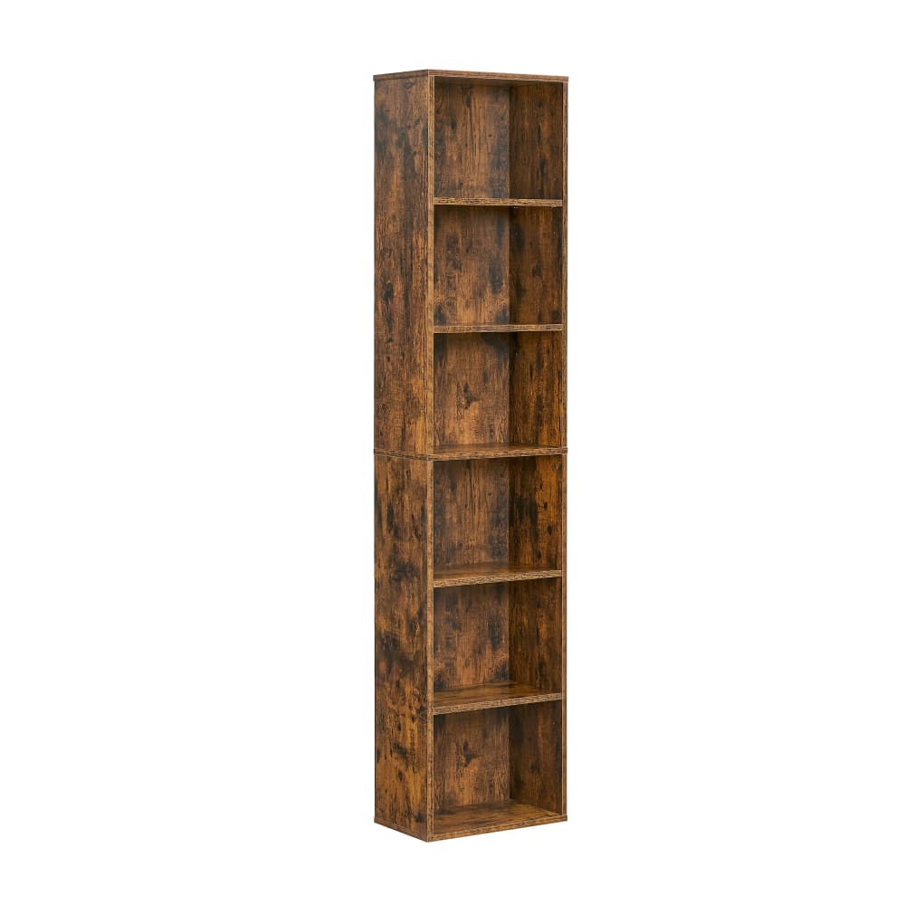 Étagère de Rangement 6 Niveaux 24 x 40 x 178.5 cm Marron Rustique Étagère de Rangement 6 Niveaux 24 x 40 x 178.5 cm Marron Rustique