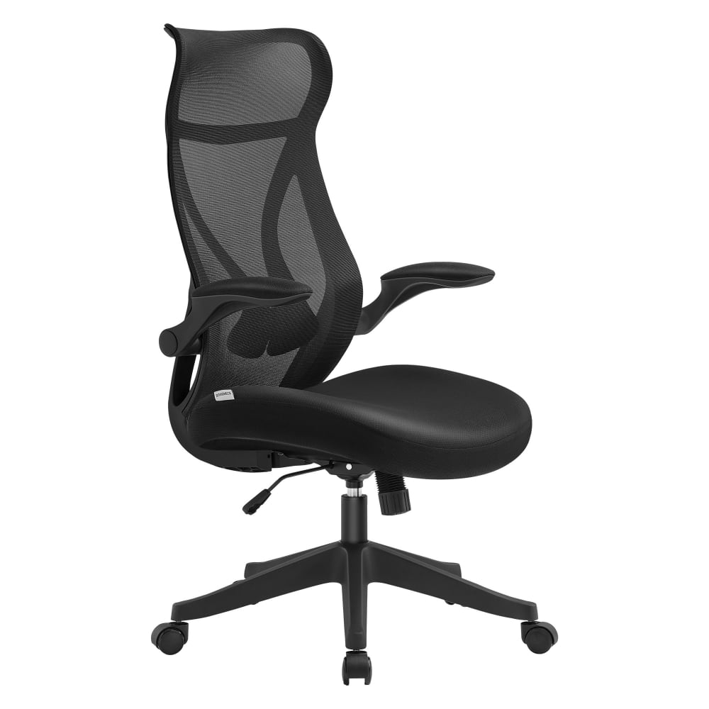 Chaise de bureau accoudoirs rabattables capacité de 150 kg noir