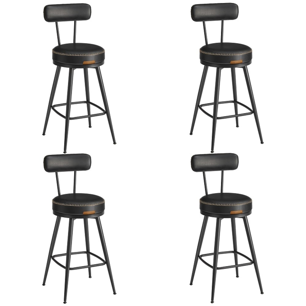 Ensembles de 4 tabourets de bar pivotant noir - Maisons du Monde