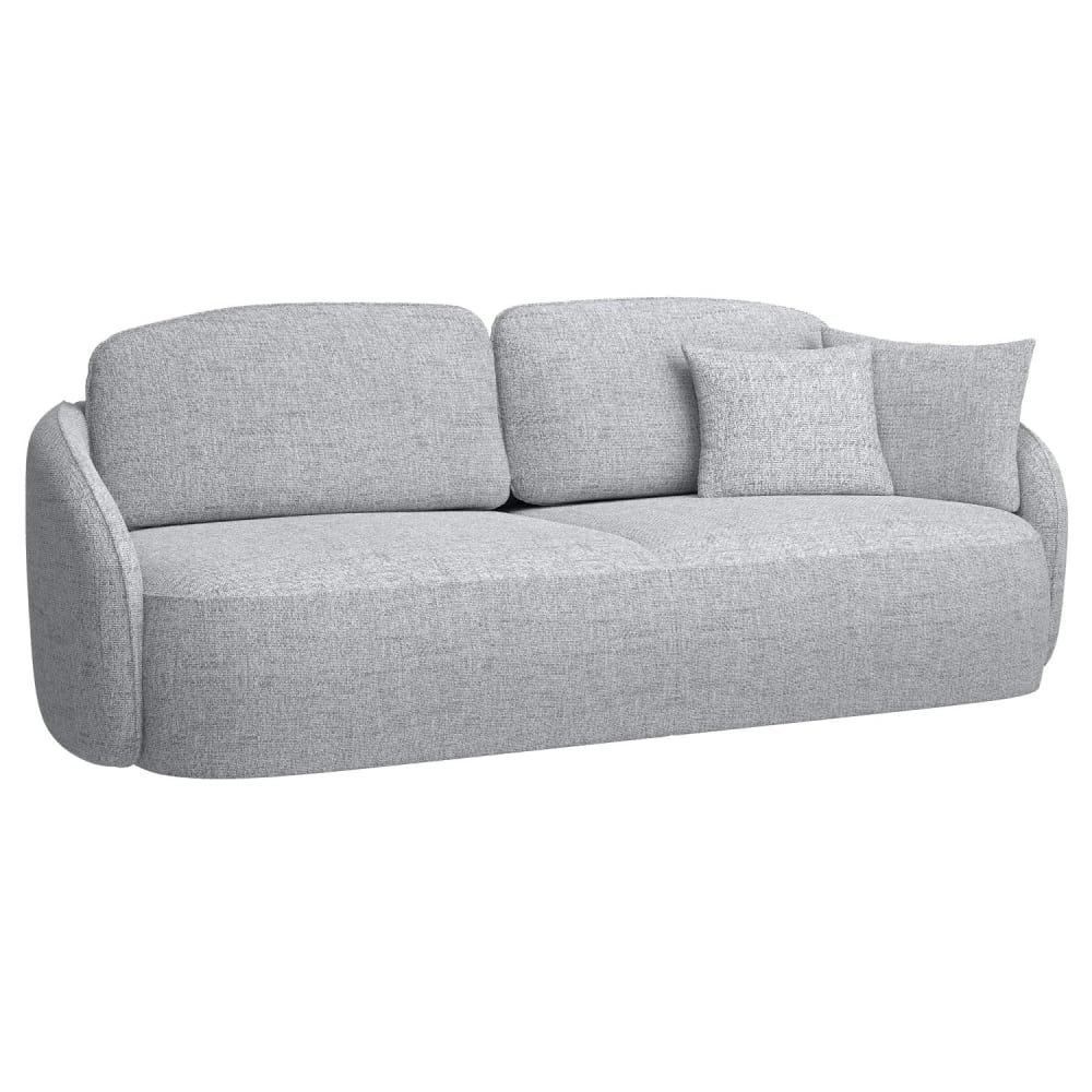 Canapé convertible 3 places gris clair