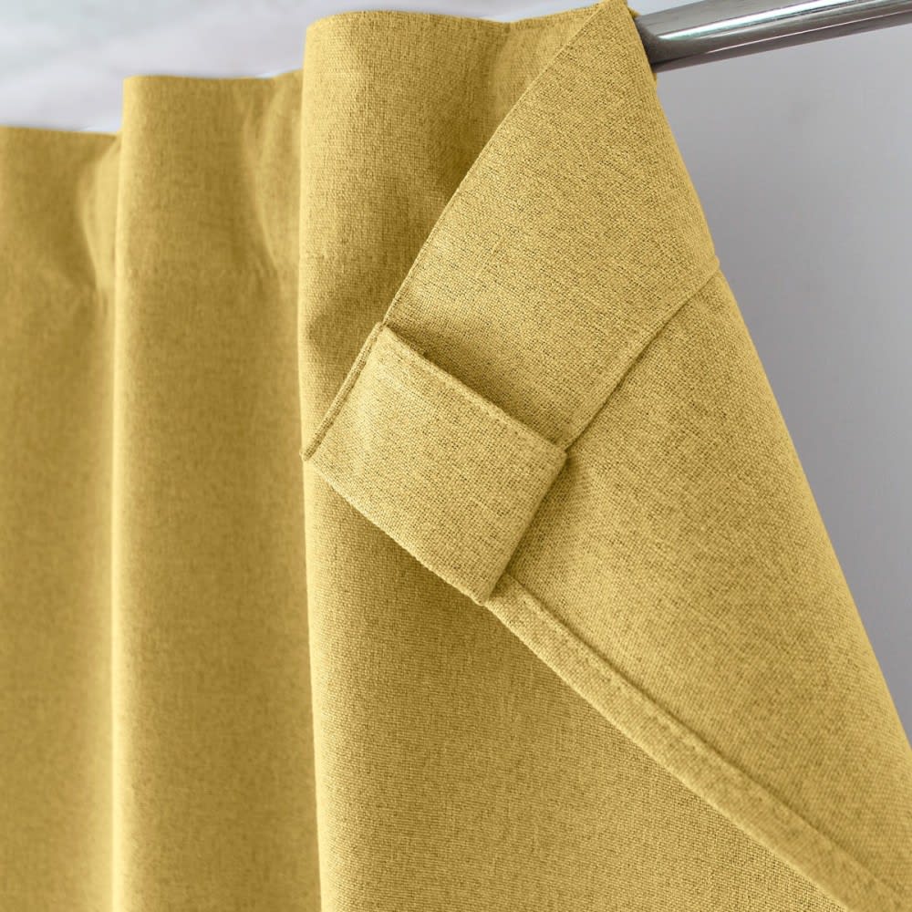 Rideau occultant [ ]polyester[ ]jaune[ ]140x240 - Maisons du Monde