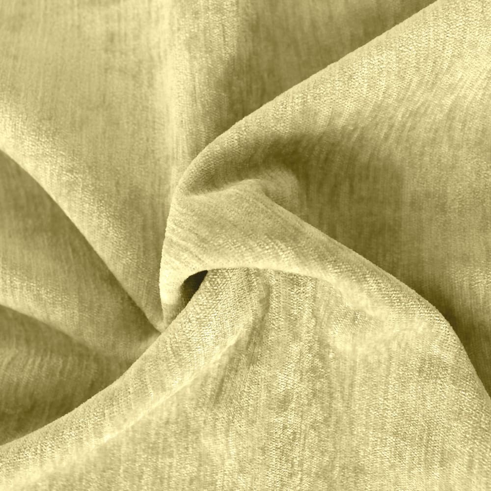 Rideau thermique en velours doublé polaire vert tilleul 140x260 cm - Maisons du Monde
