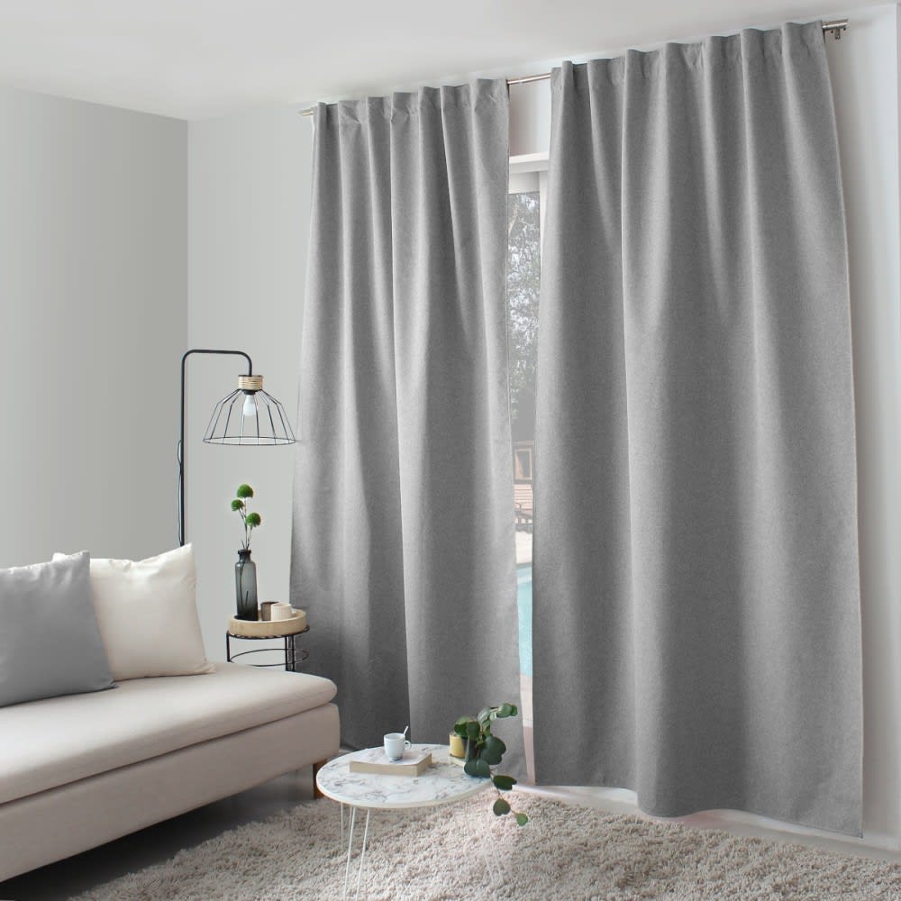 Enjoy Home Rideau occultant [ ]polyester[ ]gris clair[ ]140 x 240 style contemporain Certifié Oeko-Tex - Pes - Polyester