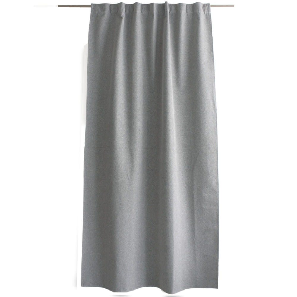 Rideau occultant [ ]polyester[ ]gris clair[ ]140 x 240 - Maisons du Monde