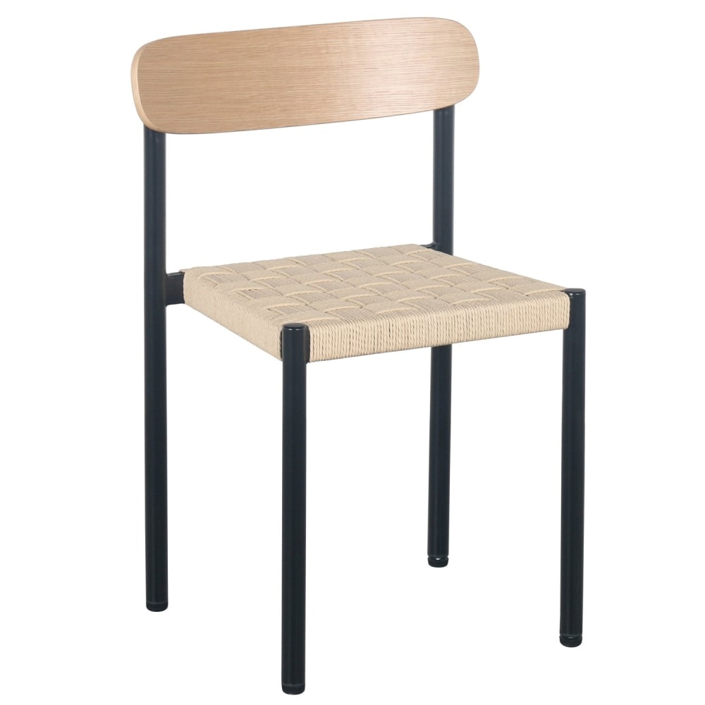 Chaise avec assise tressée