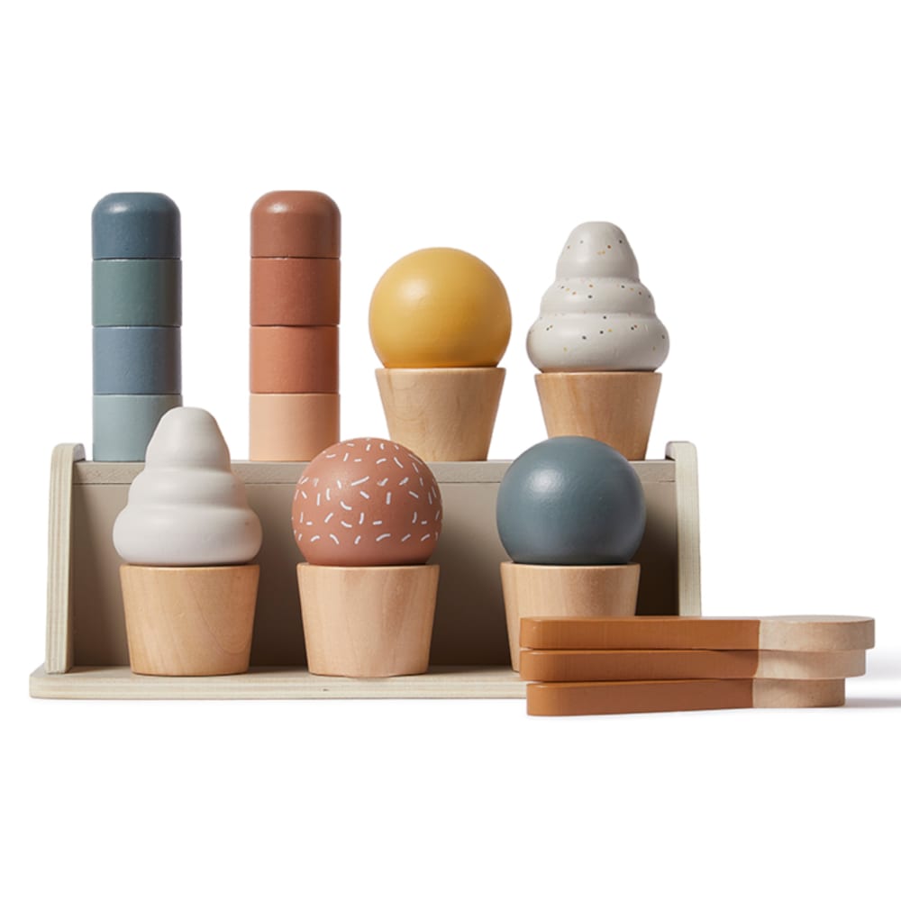 Set de glaces en bois multicolore 17x25cm - Maisons du Monde