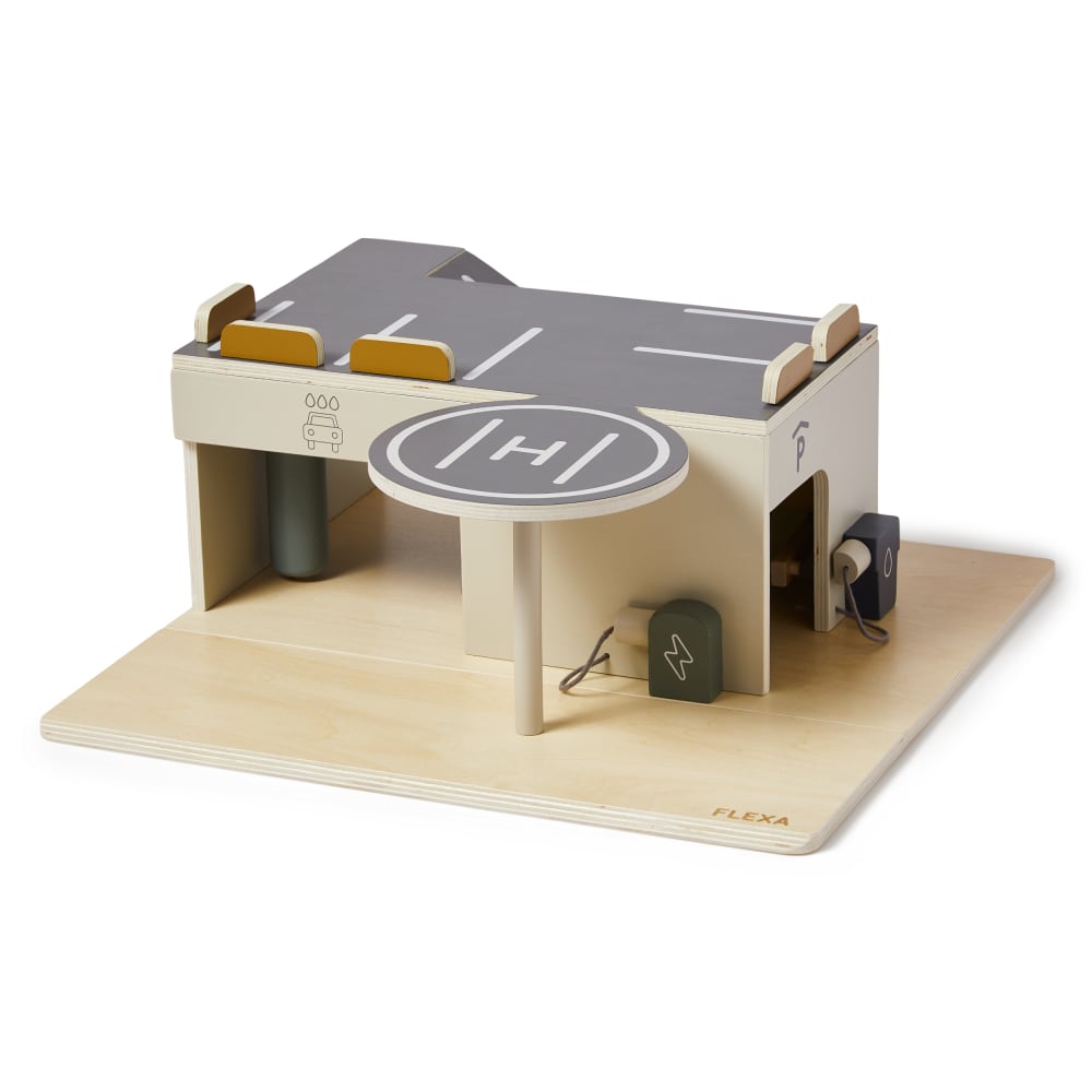 Flexa Garage en bois multicolore 43x44cm Multicolore Bois - 44x18x43cm