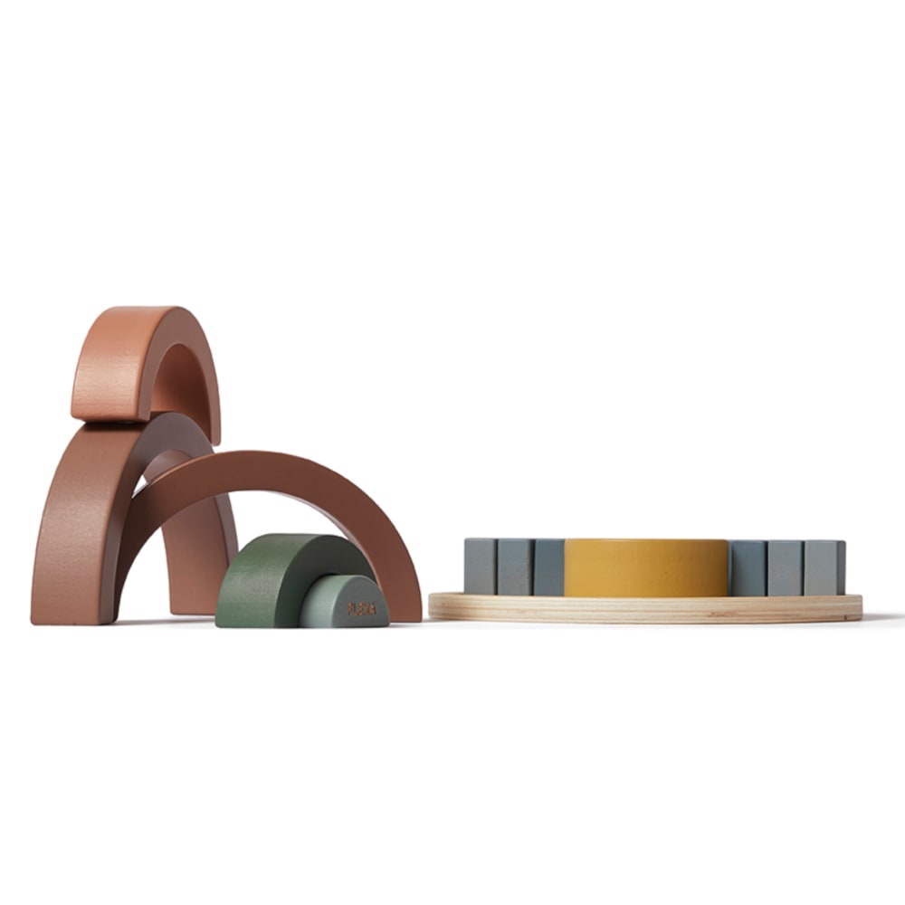 Puzzle arc-en-ciel en bois 4x21cm - Maisons du Monde