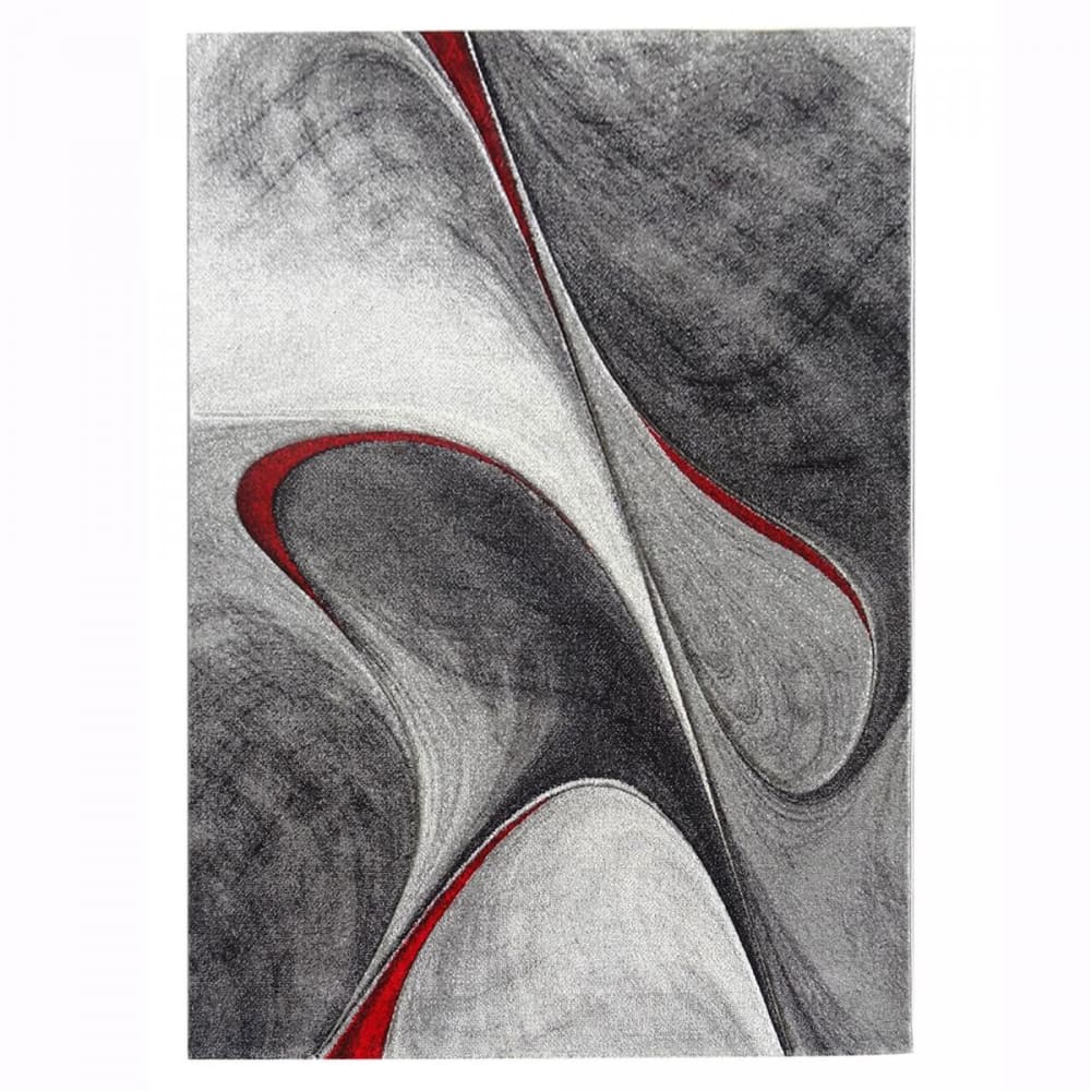 Un amour de tapis Wohnzimmerteppich, weich und seidig, 200x290 rot style modern Öko-Tex Zertifikat - Pes - Polyester