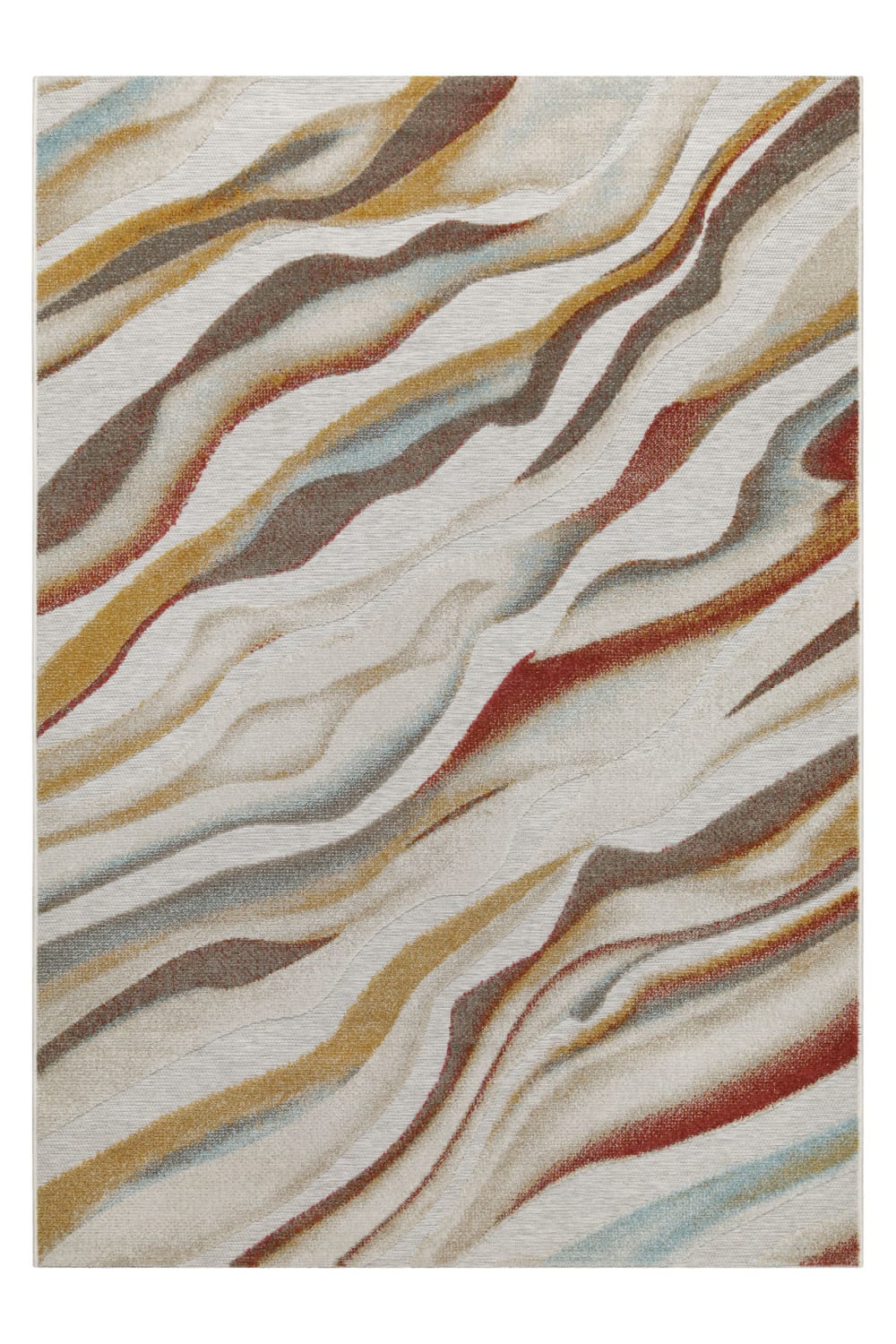 Tapis intérieur/extérieur bohème motif psychédélique 140x200