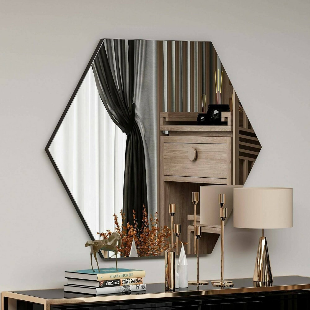 Schwarzer Glasspiegel 70x2h60 cm - Maisons Du Monde
