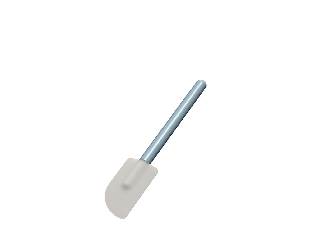 Spatule en silicone bleu pastel