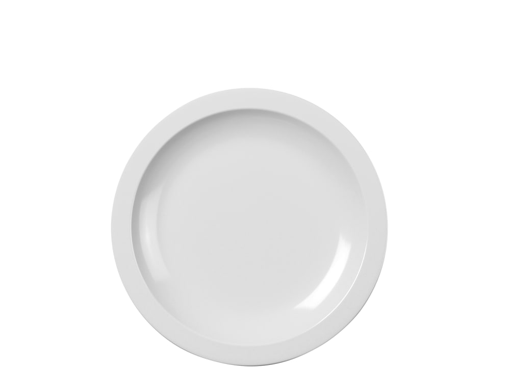 Assiette à dessert 21cm en plastique blanc Assiette à dessert 21cm en plastique blanc