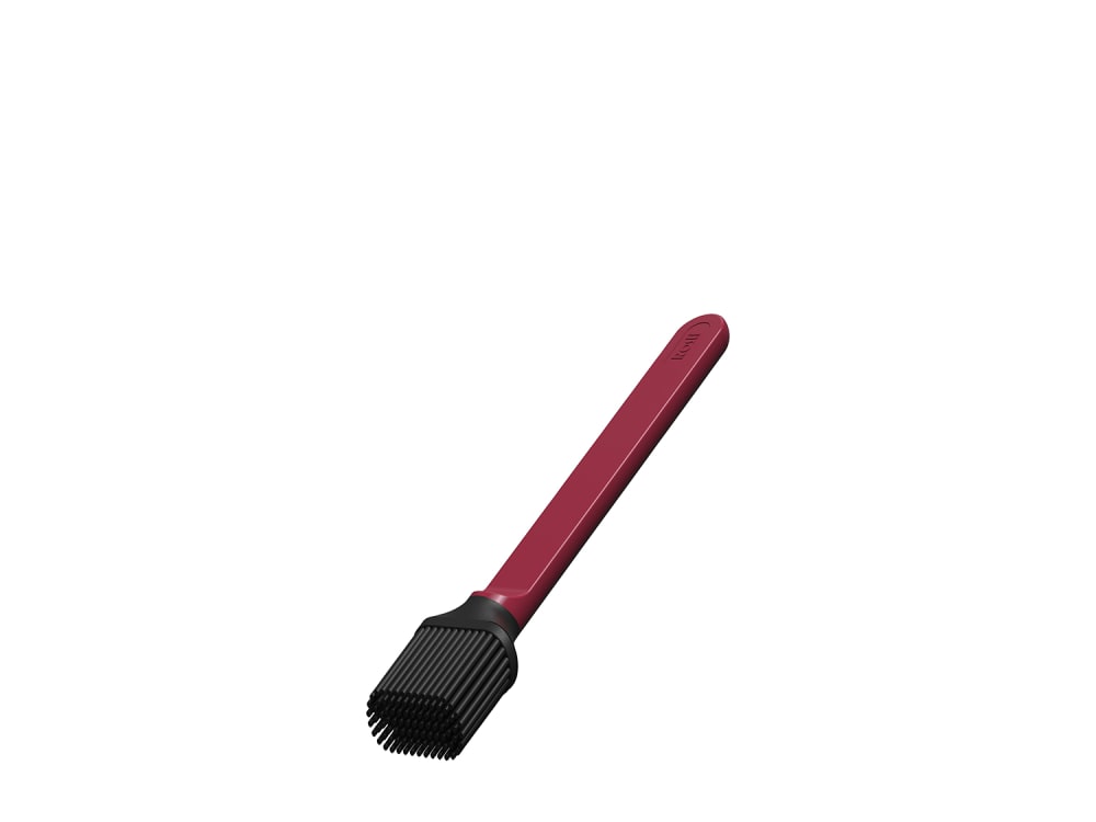 Pinceau à pâtisserie en silicone rouge