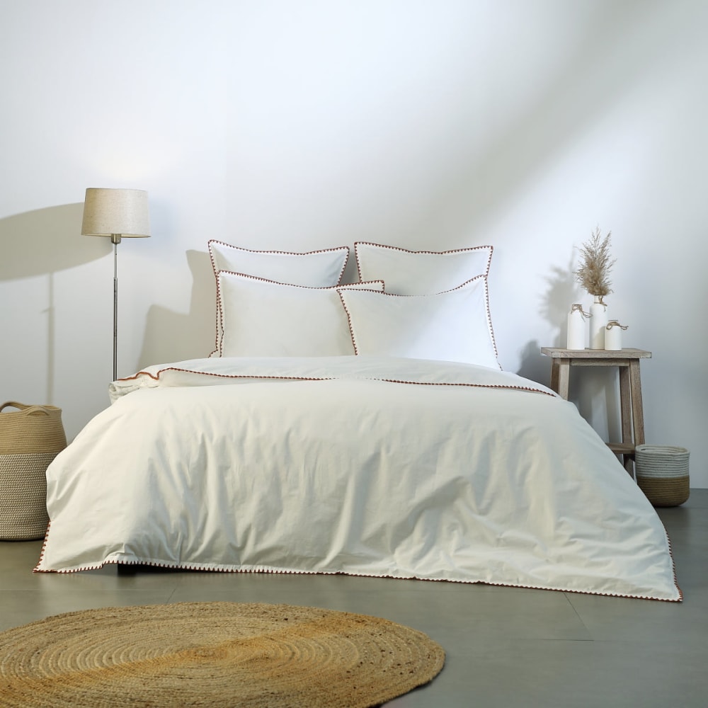 Parure + taies 65x65 - caramel
