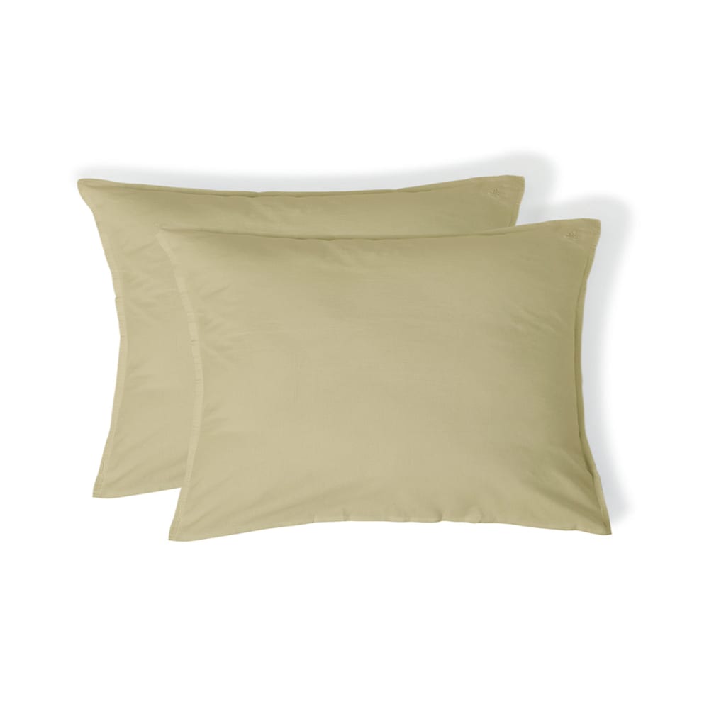 Febronie 2er set Kissenbezüge bestickt aus Baumwolle sand style classic chic Beige Öko-Tex Zertifikat Baumwolle