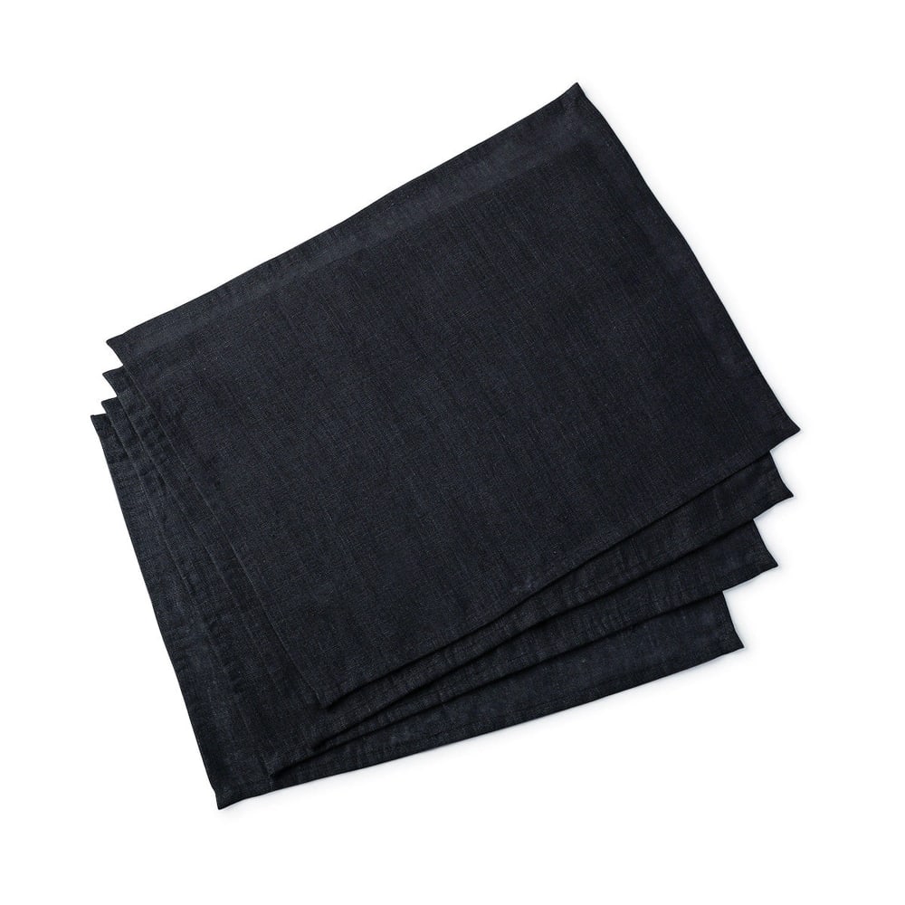 Set de table (x4) lin lavé 35x45 fusain