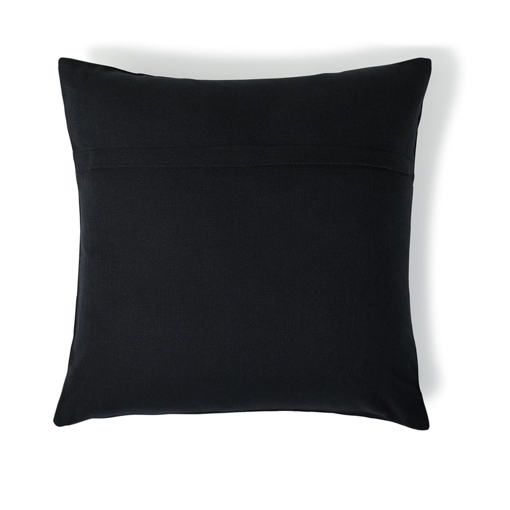 Coussin toile de coton 50x50 fusain - Maisons du Monde