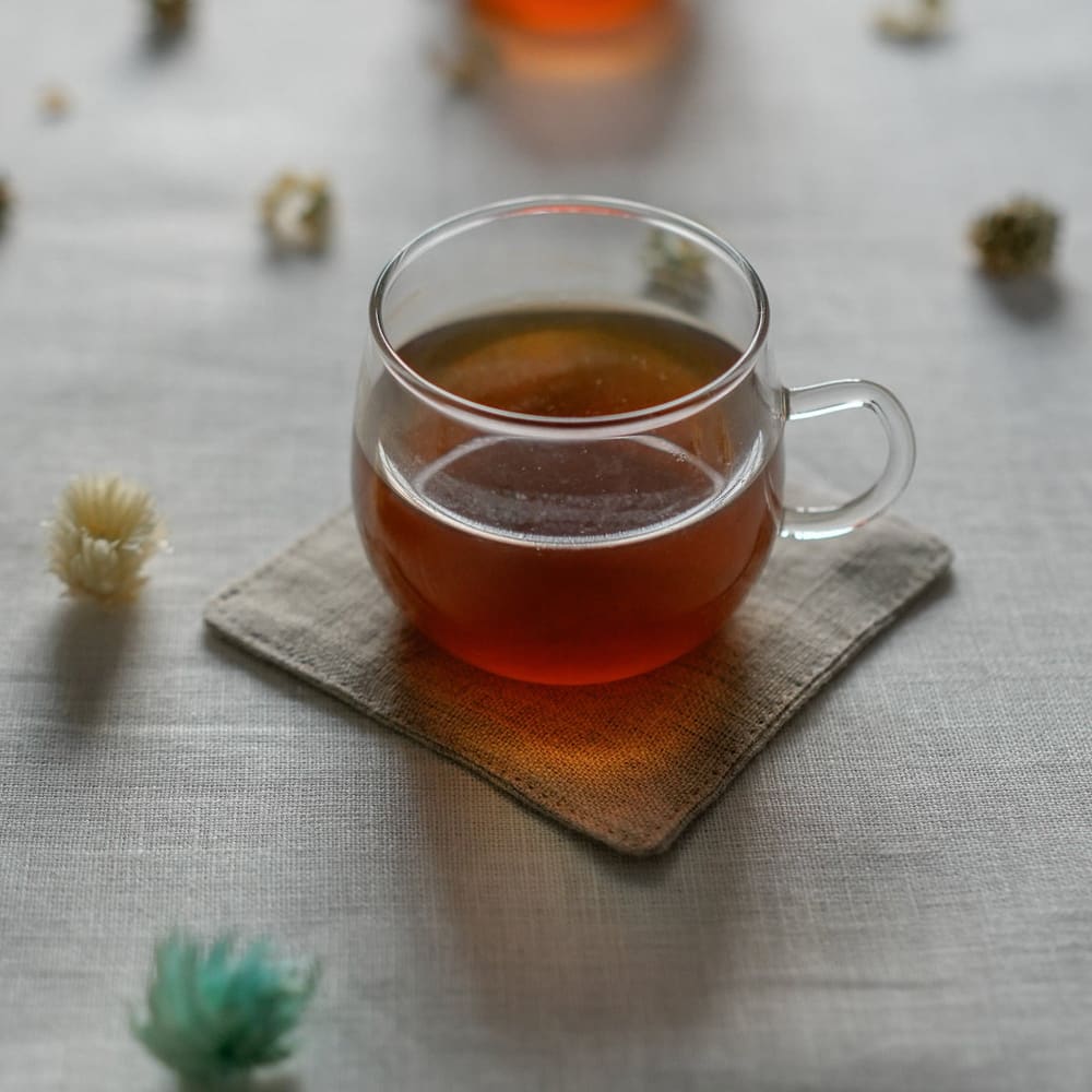 Sous-verres (x4) lin lavé naturel 10x10 - Maisons du Monde