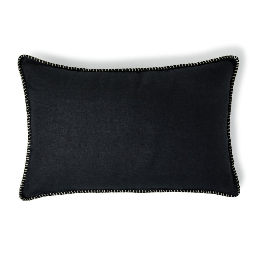 Febronie Kissen aus Leinen 60x40 style classic chic Grau Öko-Tex Zertifikat Leinen