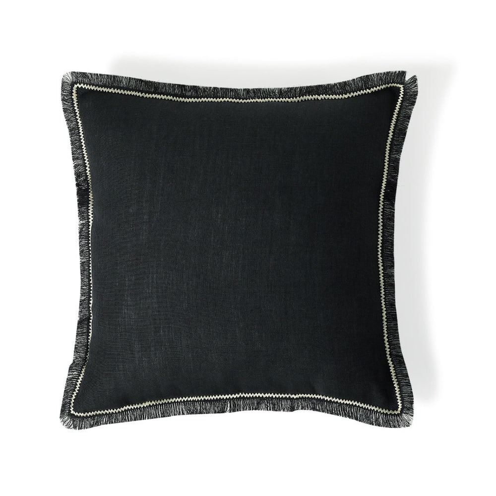 Febronie Kissen aus Leinen 50x50 style classic chic Grau Öko-Tex Zertifikat Leinen