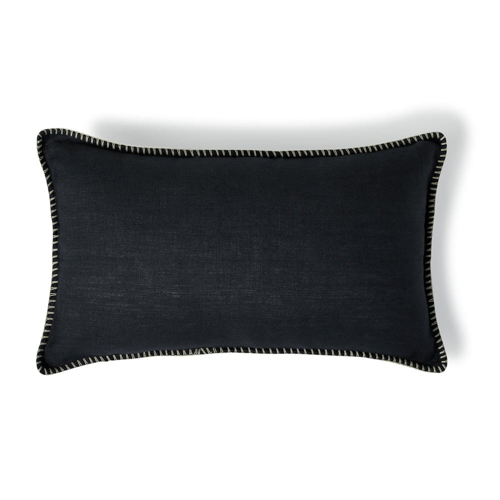 Febronie Kissen aus Leinen 50x30 style classic chic Grau Öko-Tex Zertifikat Leinen