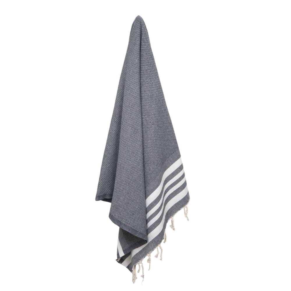 Fouta coton gris moyen 100x200 - Maisons du Monde