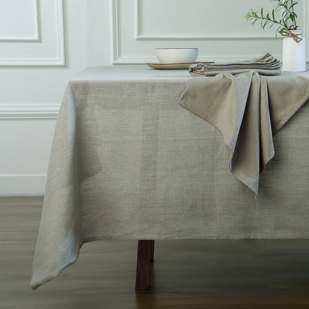 Nappe lin lavé naturel 150x250