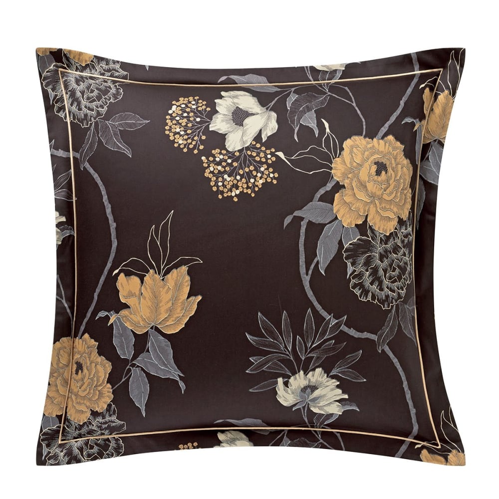 Taie d'oreiller satin noir 50x75 cm