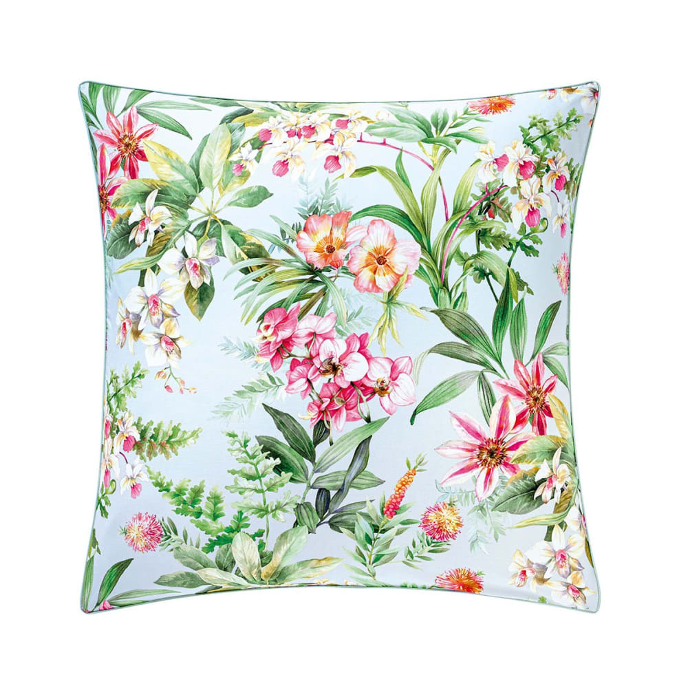 Taie d'oreiller satin bleu clair 50x75 cm