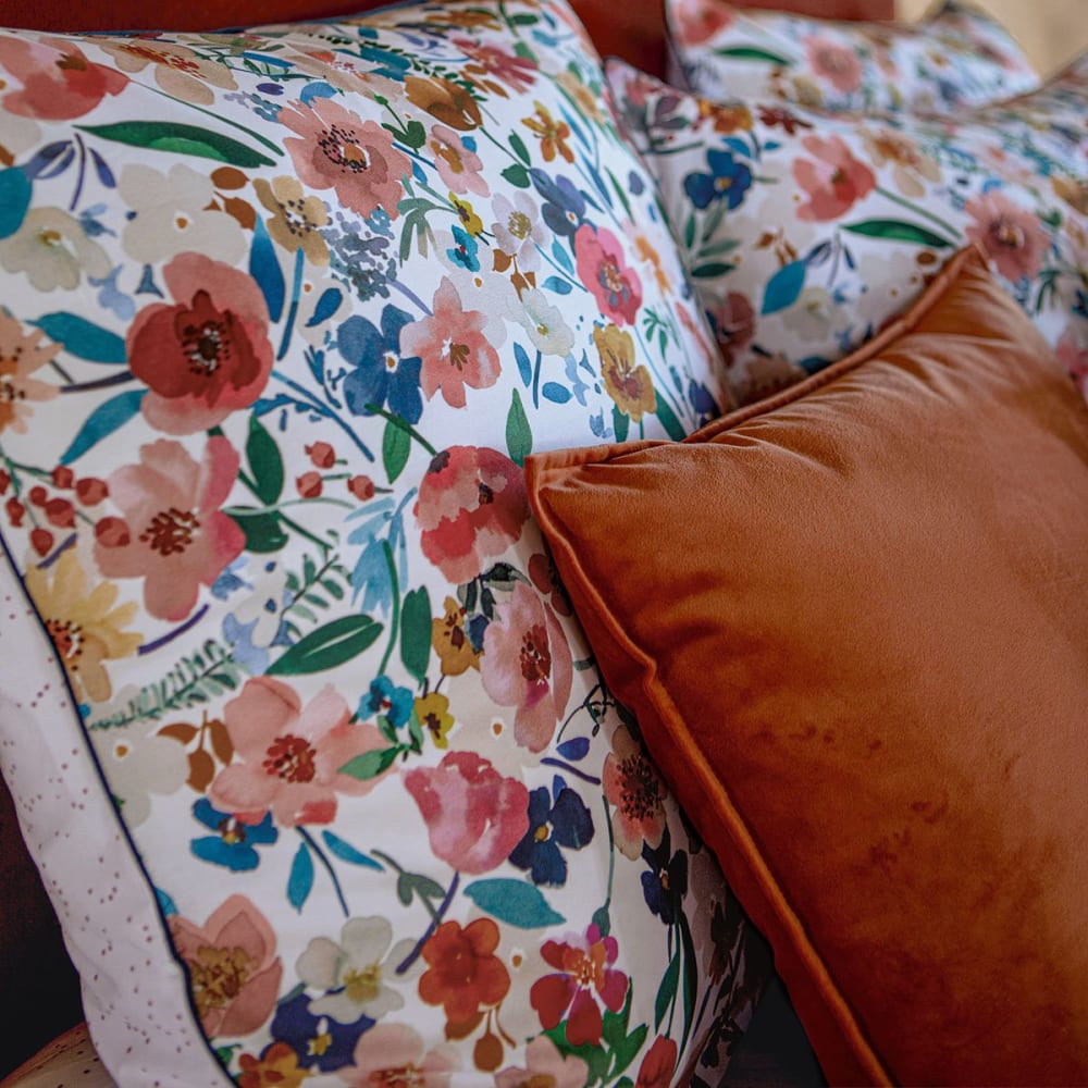 Taie d'oreiller percale rouge 50x75 cm — vue 3