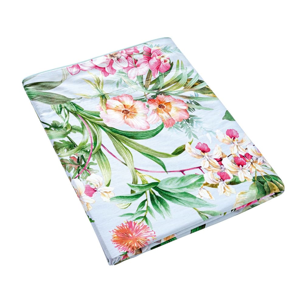 Drap plat satin bleu clair 240x295 cm