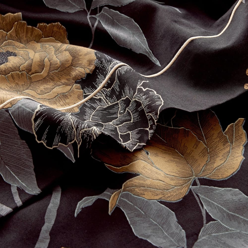 Drap plat satin noir 270x295 cm — vue 3