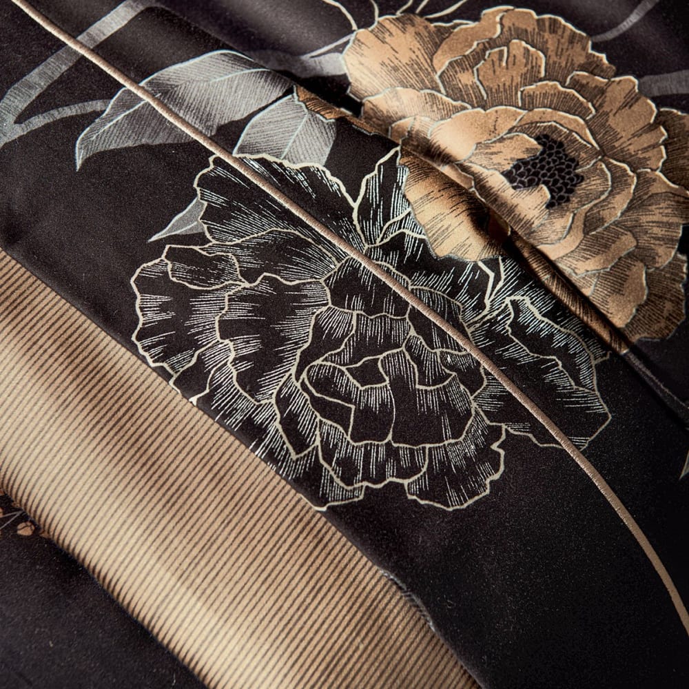 Drap plat satin noir 270x295 cm — vue 4