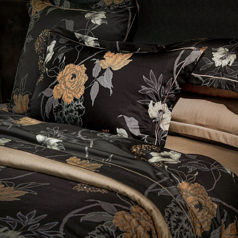 Housse de couette satin noir 240x220 cm — vue 3
