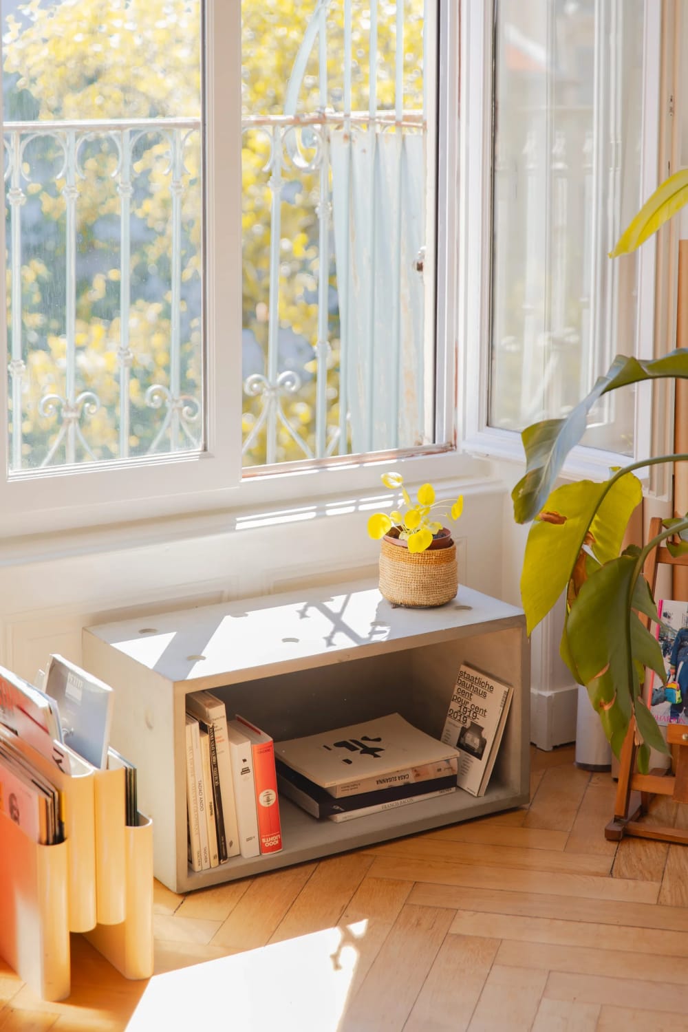 Module de rangement rectangle avec fond en béton gris - 74,5x37cm - Maisons du Monde